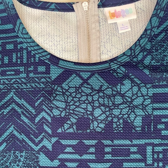 NWT LuLaRoe Amelia Dress Fun Pattern Women’s Size L - Picture 9 of 11